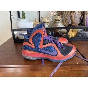 Nike LeBron 9 iD Custom Knicks Colorway Blue Red Purple Size 9.5 (2012)